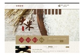 谷物大米农业加工手机端网站织梦模板
